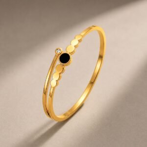 Rumbler Stainless Steel Gold Plated Bracelet
